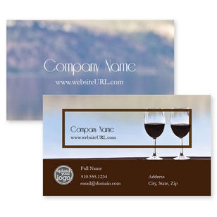 Lake Sauvignon Business Card 2x3-1/2 Rectangle - Wine