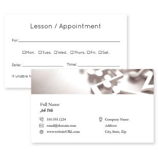 Blue Bravo Business Card 2x3-1/2 Rectangle - Iron