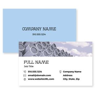 Sunny Pipes Business Card 2x3-1/2 Rectangle - Smoke Purple