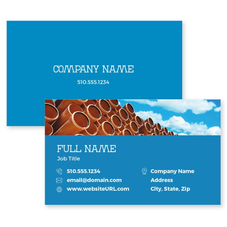 Sunny Pipes Business Card 2x3-1/2 Rectangle