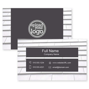 Roof Business Card 2x3-1/2 Rectangle - Emperor Gray