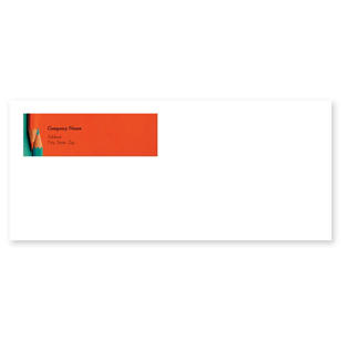 Colored Pencils Envelope No. 10 - Citrus Orange