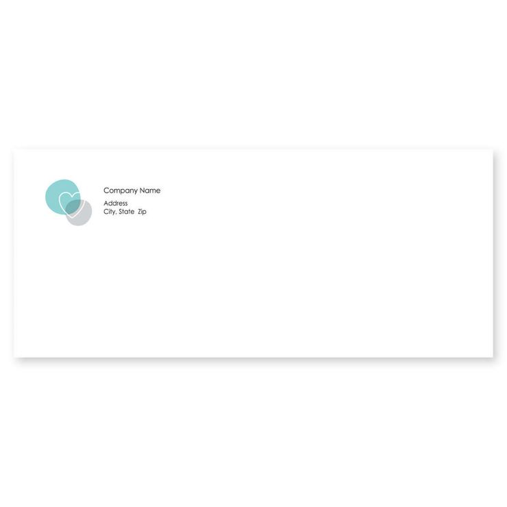 Healthy Heart Envelope No. 10 - Tropical Teal