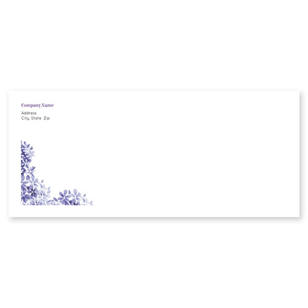 Pretty Posies Envelope No. 10 - Smoke Purple