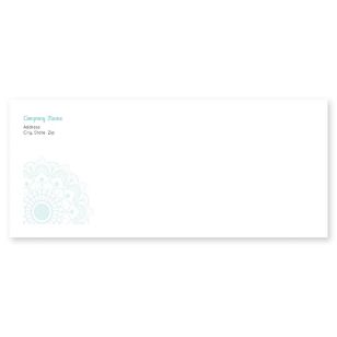 Lace Filigree Envelope No. 10 - Tropical Teal