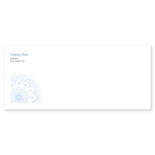 Lace Filigree Envelope No. 10 - Sky Blue