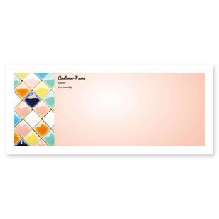 Lush Mosaic Envelope No. 10 - Apricot