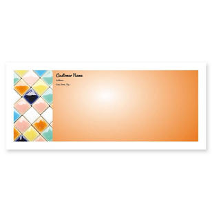 Lush Mosaic Envelope No. 10 - Orange Peel