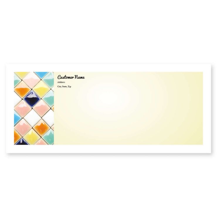 Lush Mosaic Envelope No. 10 - Portica Yellow