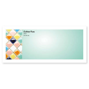 Lush Mosaic Envelope No. 10 - Tropical Teal