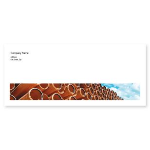 Sunny Pipes Envelope No. 10 - Blue, Sky