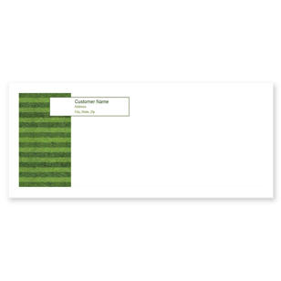 Grass Stripes Envelope No. 10 - White