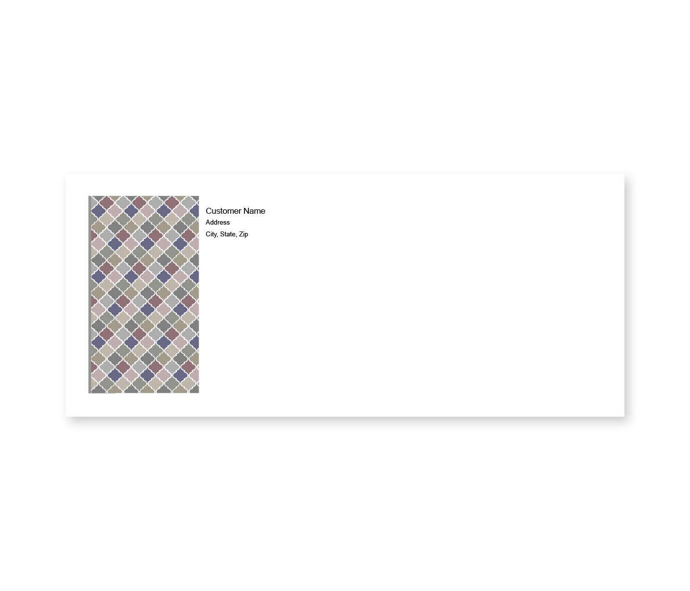 Arabesque tile Envelope No. 10