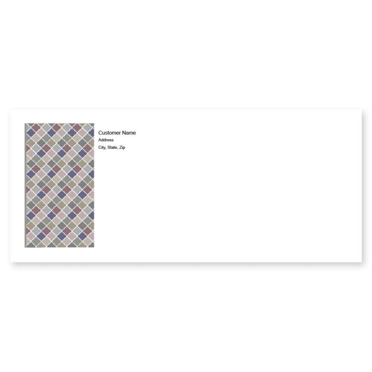 Arabesque tile Envelope No. 10 - Moss Green