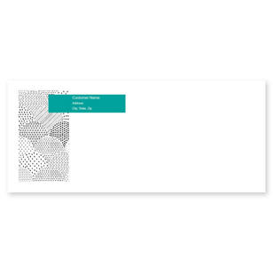 Dots in Dots Envelope No. 10 - Tropical Teal