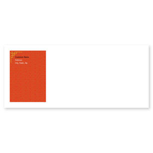 Gold Pattern Envelope No. 10 - Red