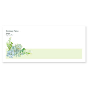 Succulents Envelope No. 10 - De York Green