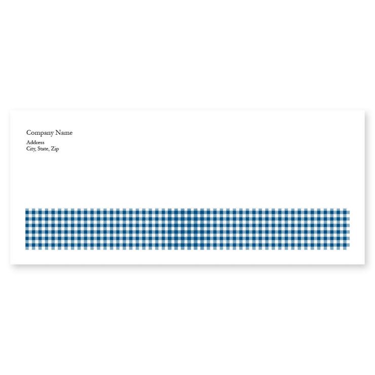 Checkerboard Envelope No. 10 - Blue, Sky