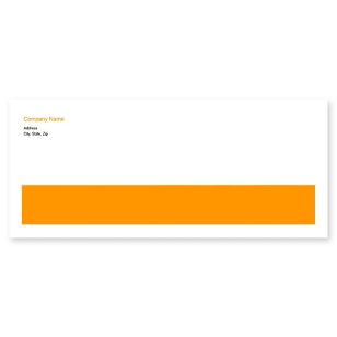 Blue Bravo Envelope No. 10 - Citrus Orange