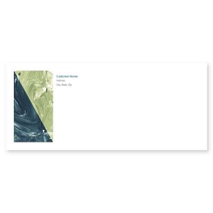 Paint Swirl Envelope No. 10 - Venice Blue