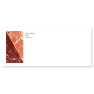 Paint Swirl Envelope No. 10 - Paprika Red
