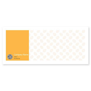 Hops Pattern Envelope No. 10 - School Bus Yellow