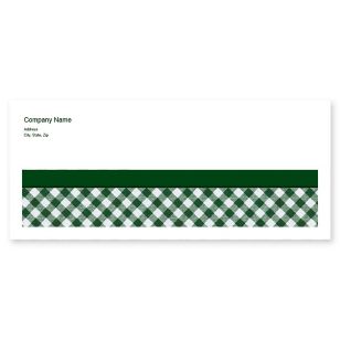 Gingham Style Envelope No. 10 - Jewel