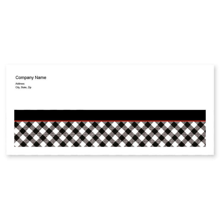Gingham Style Envelope No. 10