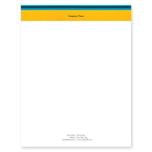 Colored Pencils Letterhead 8-1/2x11 - School Bus Yellow