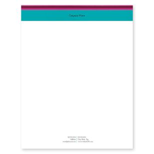 Colored Pencils Letterhead 8-1/2x11 - Tropical Teal