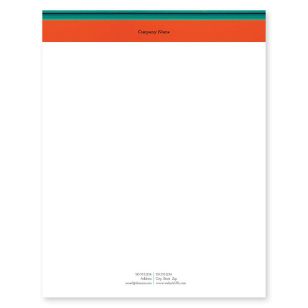 Colored Pencils Letterhead 8-1/2x11 - Citrus Orange