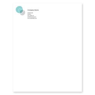 Healthy Heart Letterhead 8-1/2x11 - Tropical Teal