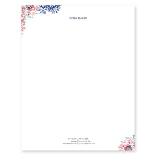 Pretty Posies Letterhead 8-1/2x11 - Apricot