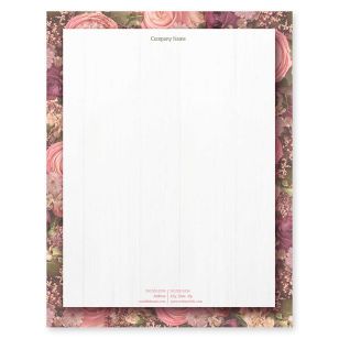 Seasonal Floral Letterhead 8-1/2x11 - Hibiscus