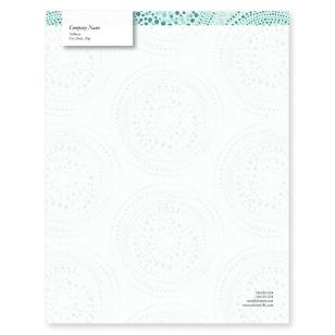 Mark the Spots Letterhead 8-1/2x11 - Tropical Teal