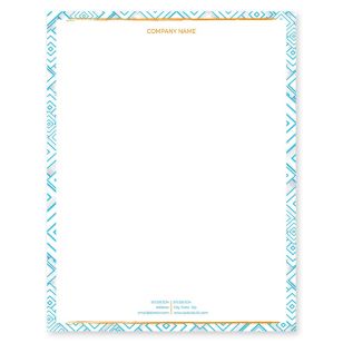 Amazing Squares Letterhead 8-1/2x11 - Blue, Sky