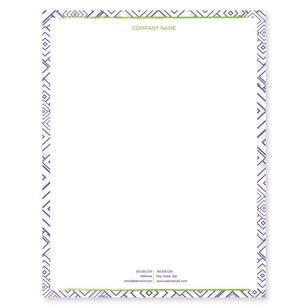 Amazing Squares Letterhead 8-1/2x11 - Violet