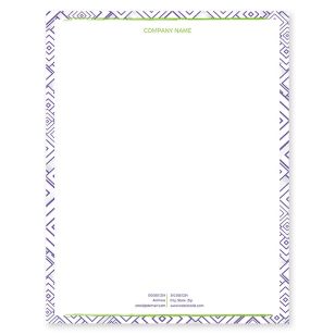 Amazing Squares Letterhead 8-1/2x11 - Violet