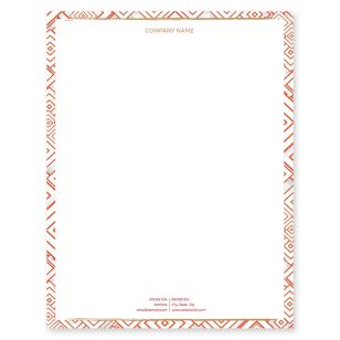 Amazing Squares Letterhead 8-1/2x11 - Paprika Red