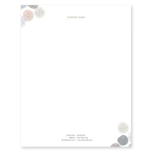 Blossom Bliss Letterhead 8-1/2x11 - Dusty Gray