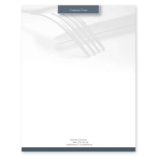 At Your Service Letterhead 8-1/2x11 - Dove Gray