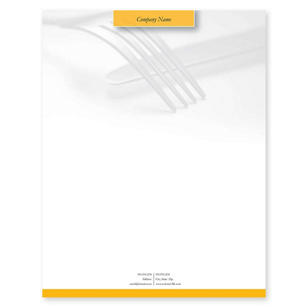 At Your Service Letterhead 8-1/2x11 - School Bus Yellow