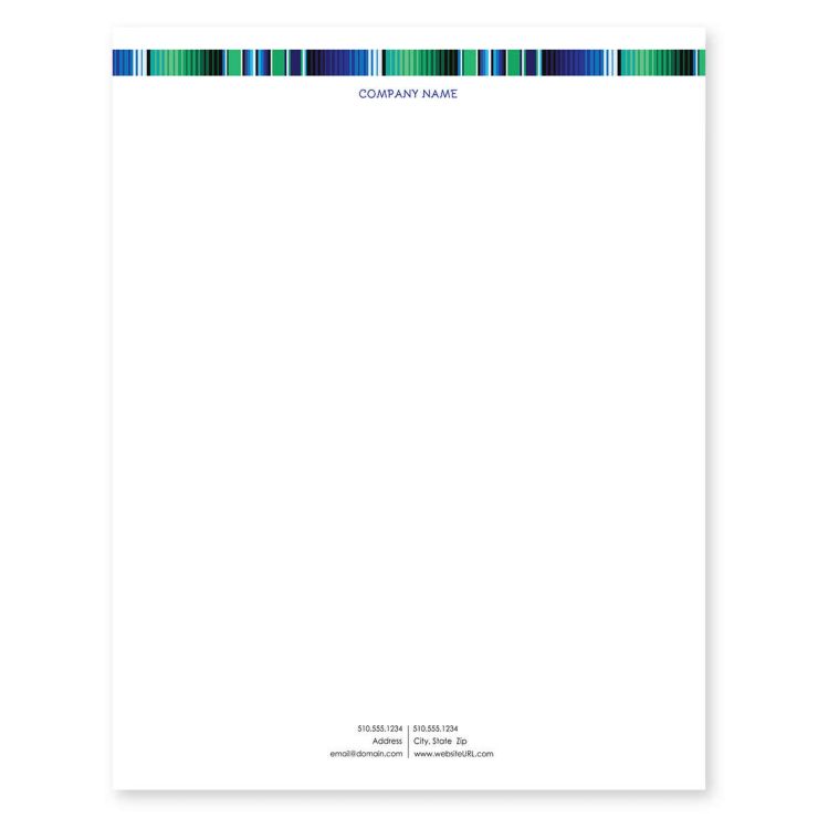South of the Border Letterhead 8-1/2x11 - Blue