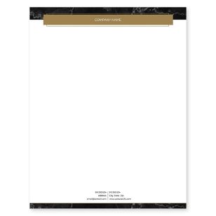 Strong & Steady Letterhead 8-1/2x11 - Black