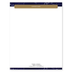 Strong & Steady Letterhead 8-1/2x11 - Midnight Blue