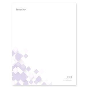 Cubist Movement Letterhead 8-1/2x11 - Eggplant