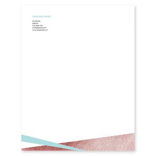 Dash of Pizazz Letterhead 8-1/2x11 - Tropical Teal