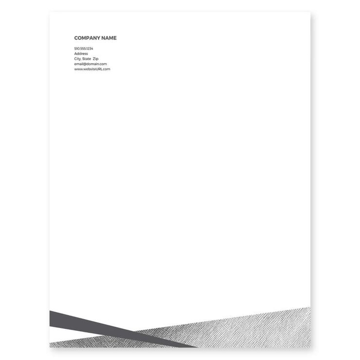 Dash of Pizazz Letterhead 8-1/2x11 - Charcoal