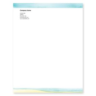 So Serene Letterhead 8-1/2x11 - Blue, Sky