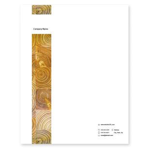 Tree Ring Letterhead 8-1/2x11 - Orange Peel